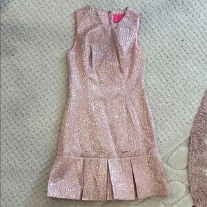 Lilly Pulitzer Pink Pleated Sheath Dress